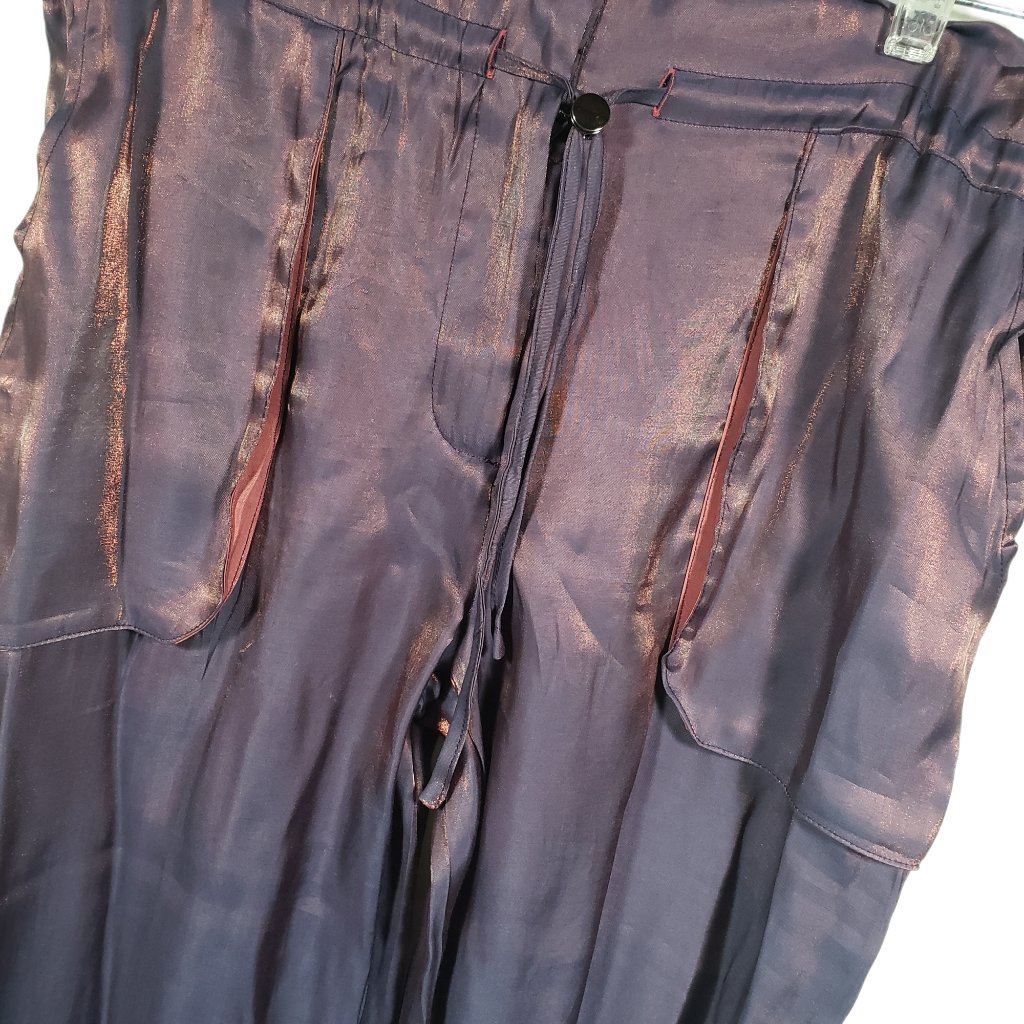 Lilly's Kloset Women's Size Medium Purple Irredescent 2 Piece Jogger Nwt — image 6 of 8